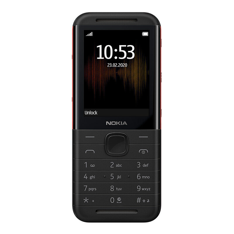 Nokia 5310 dual-sim, must/punane цена и информация | Telefonid | hansapost.ee