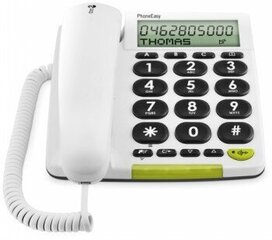 Doro PhoneEasy 312CS, белый цена и информация | Стационарные телефоны | hansapost.ee