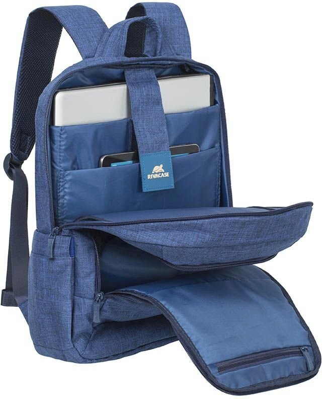 Sülearvuti seljakott RIVACASE 7560, 15.6", sinine hind ja info | Sülearvutikotid | hansapost.ee