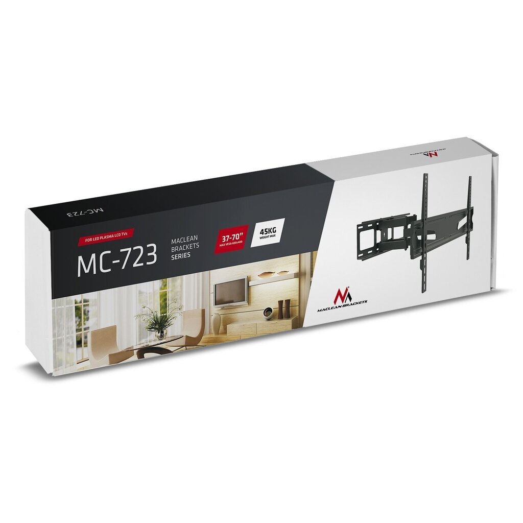 Maclean - 37-70" 45 kg MC-723 B max vesa 600x400 hind ja info | Teleri seinakinnitused ja hoidjad | hansapost.ee