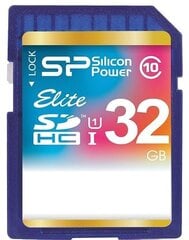Silicon Power карта памяти SDHC 32GB Elite цена и информация | USB накопители данных | hansapost.ee