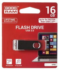 USB карта памяти Goodram UTS3 16ГБ 3.0, красная цена и информация | USB накопители данных | hansapost.ee