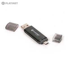 Mälupulk Platinet 32GB, USB 2.0, micro USB, Must hind ja info | Mälupulgad | hansapost.ee