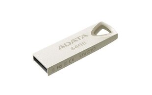 Флеш-накопитель A-data UV210 64GB, USB 2.0, Серебряный цена и информация | USB накопители | hansapost.ee