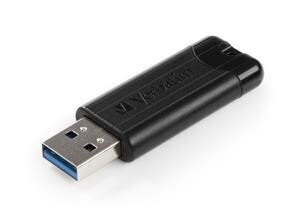 Mälupulk Verbatim USB DRIVE 3.0 128GB PINSTRIPE BLACK hind ja info | Verbatim Arvutid ja IT- tehnika | hansapost.ee