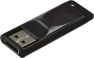 "флэш-накопитель verbatim usb, usb 2.0, 64 гб, слайдер, черный, 98698, usb a, с телескопическим разъемом цена и информация | USB накопители данных | hansapost.ee