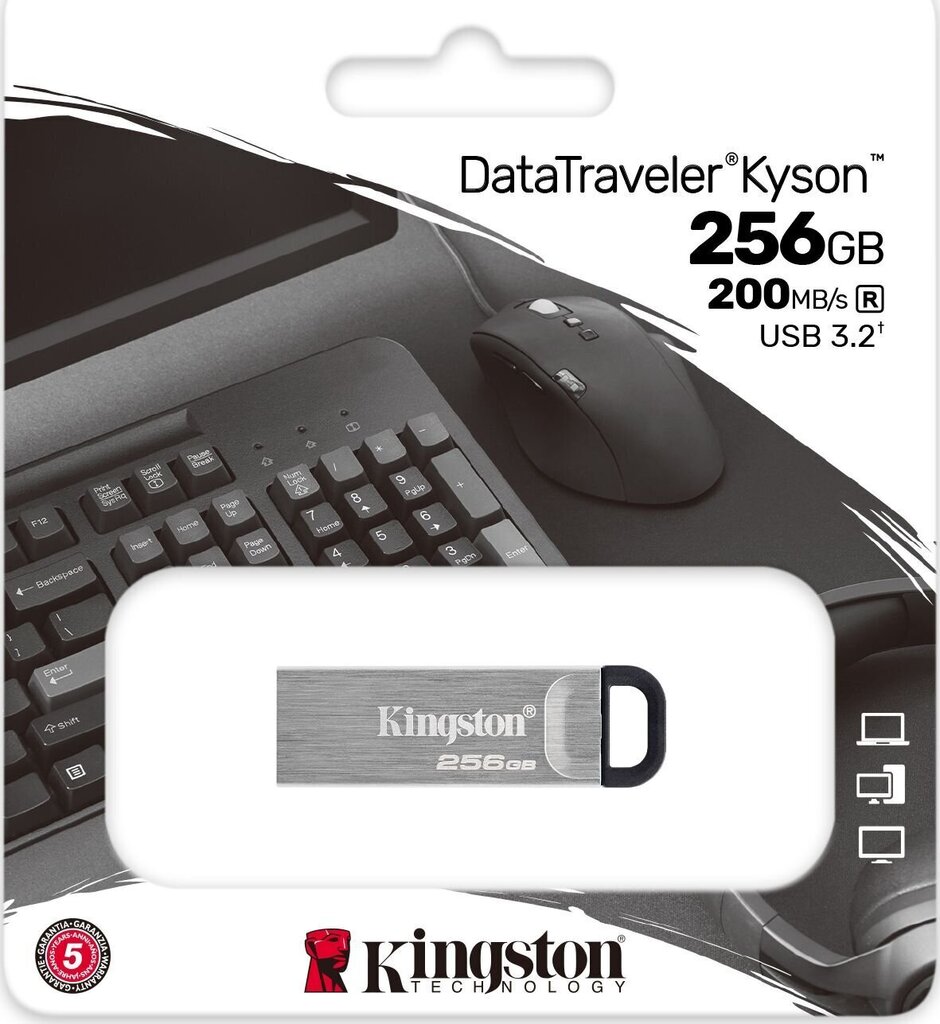 Mälupulk 256GB, Kingston, USB 3.2 hind ja info | Mälupulgad | hansapost.ee