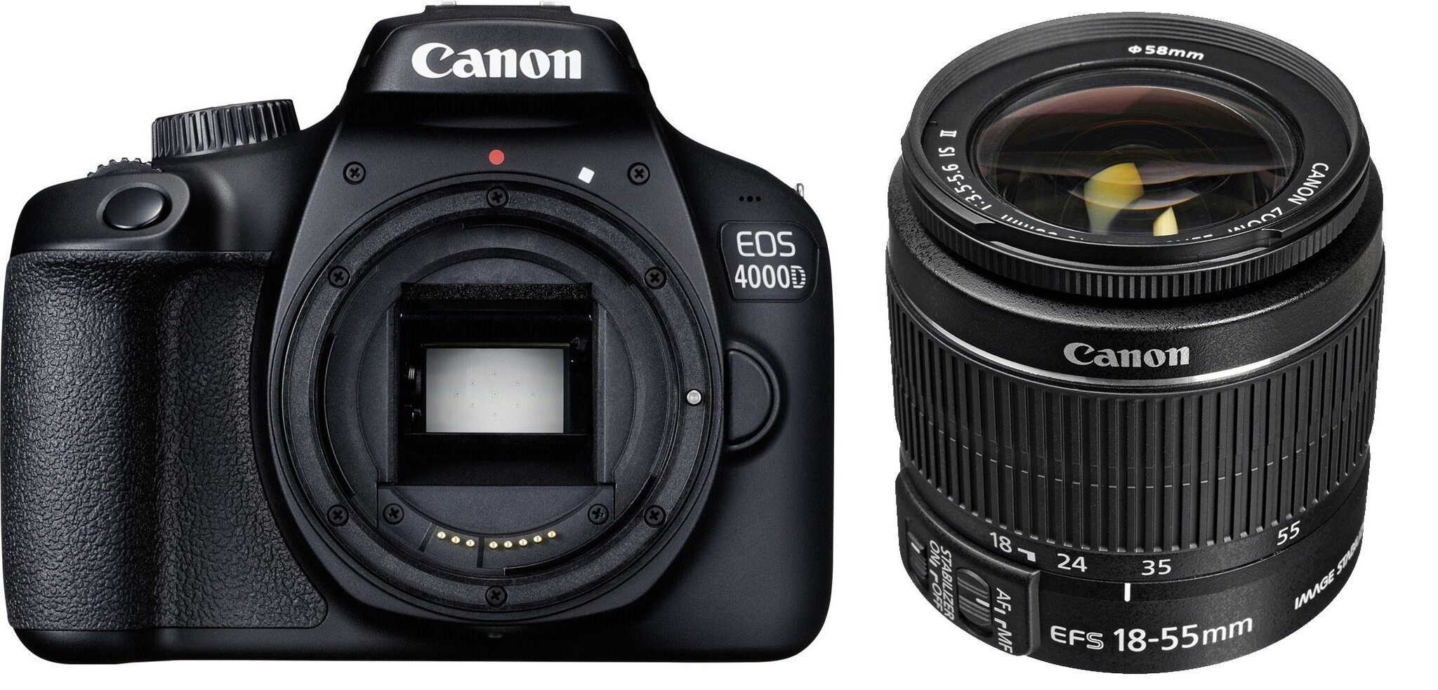Canon EOS 4000D 18-55 IS II цена и информация | Fotoaparaadid | hansapost.ee