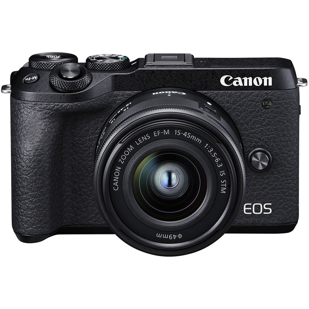 Canon EOS M6 Mark II + 15-45 IS STM (Black) цена и информация | Fotoaparaadid | hansapost.ee