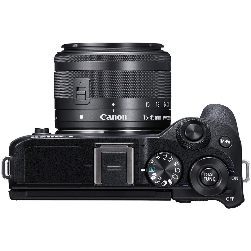 Canon EOS M6 Mark II + 15-45 IS STM (Black) цена и информация | Fotoaparaadid | hansapost.ee