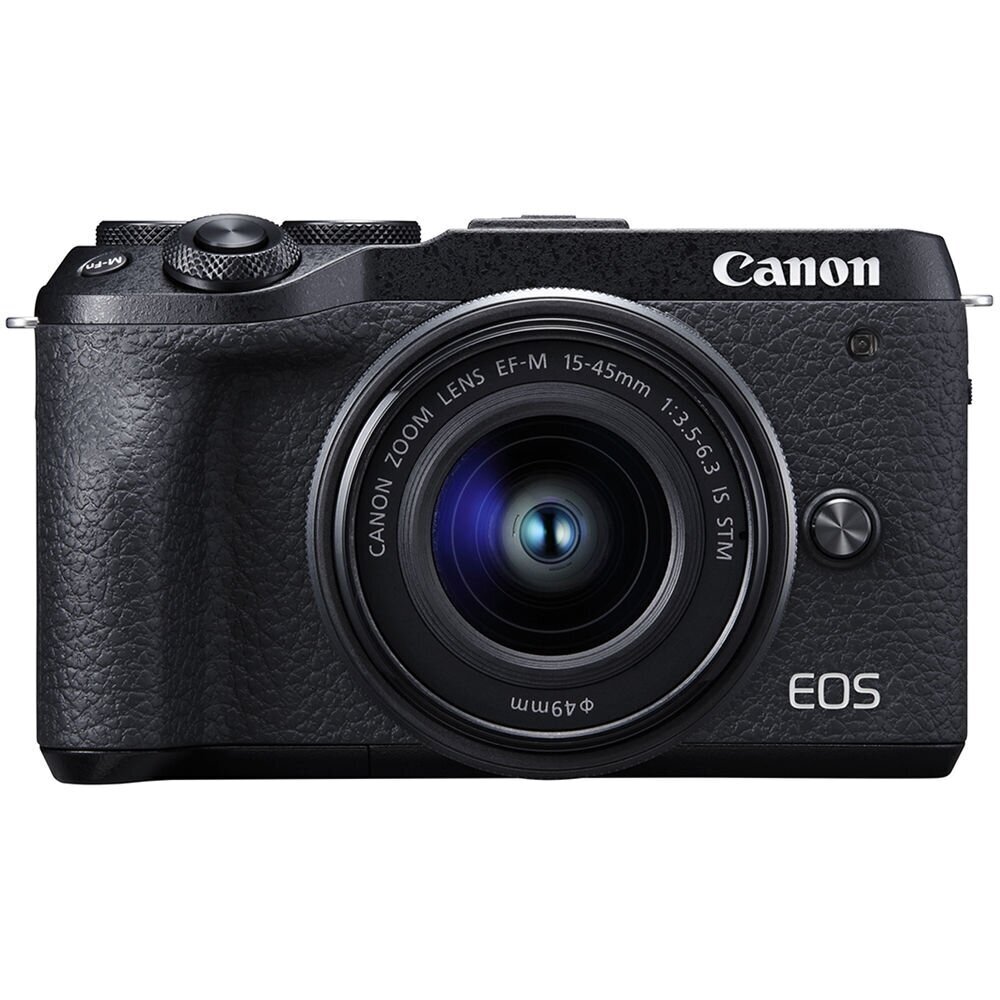 Canon EOS M6 Mark II + 15-45 IS STM (Black) цена и информация | Fotoaparaadid | hansapost.ee