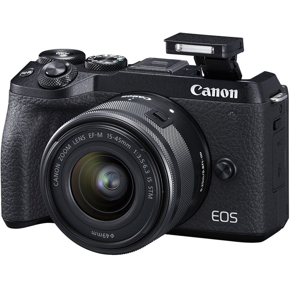 Canon EOS M6 Mark II + 15-45 IS STM (Black) цена и информация | Fotoaparaadid | hansapost.ee