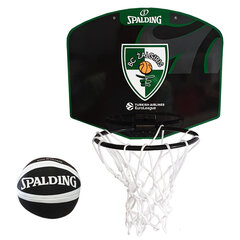 Мини баскетбольная доска с мячом Spalding Žalgiris цена и информация | Баскетбольные щиты | hansapost.ee