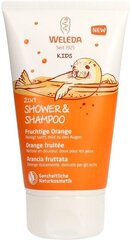Dušigeel ja šampoon lastele Weleda Kids 2in1 Fruity Orange 150 ml hind ja info | Laste ja ema kosmeetika | hansapost.ee