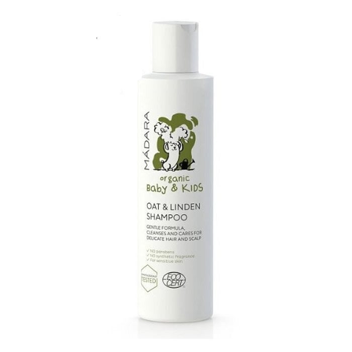 Madara Baby&Kids Oat and Linden šampoon lastele 200 ml hind ja info | Laste ja ema kosmeetika | hansapost.ee