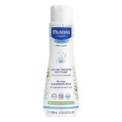 Mustela Bébé No Rinse Cleansing Milk молочко для тела для детей 200 мл цена и информация | Косметика для мам и детей | hansapost.ee