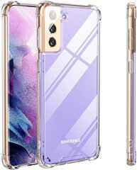 Telefoni ümbris silikoonist Fusion anti shock 0,5 mm Samsung G991 Galaxy S21 5G, läbipaistev hind ja info | Telefonide kaitsekaaned ja -ümbrised | hansapost.ee