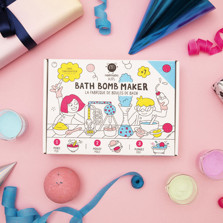 Lastele mõeldud vannipallide valmistamise komplekt Nailmatic KIDS Bath Bomb Maker 1tk. цена и информация | Laste ja ema kosmeetika | hansapost.ee