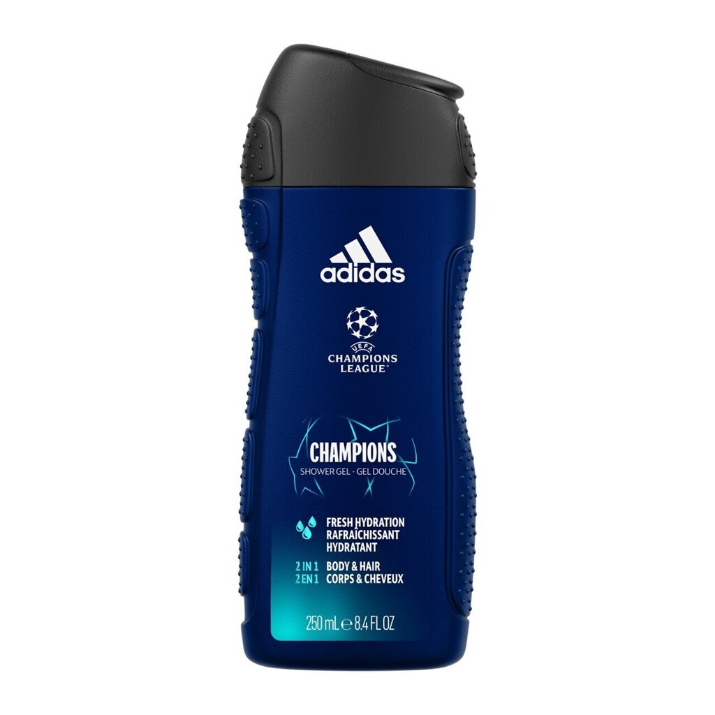 ADIDAS UEFA VIII meeste dušigeel 250ml цена и информация | Dušigeelid, õlid | hansapost.ee