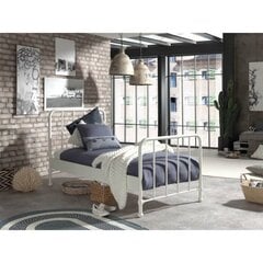 Кровать Bronxx 90x200 см, белый цена и информация | Кровати | hansapost.ee