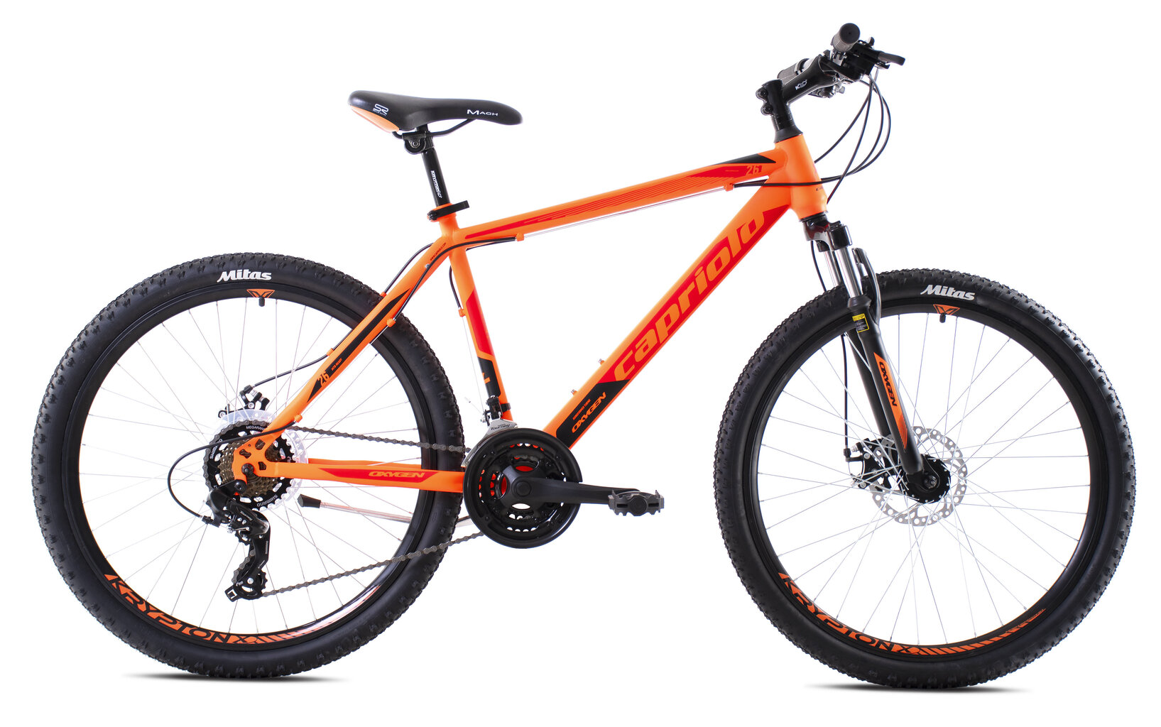 Maastikuratas Capriolo MTB Oxygen 26", oranž hind ja info | Jalgrattad | hansapost.ee