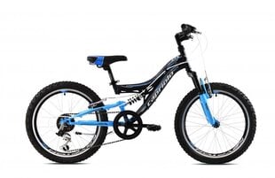 Noorukite jalgratas Capriolo MTB CTX200 20", must/sinine цена и информация | Велосипеды | hansapost.ee