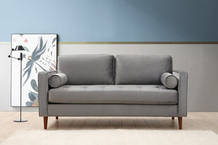 Двуспальный диван Kalune Design Rome, светло-серый цена и информация | Диваны | hansapost.ee