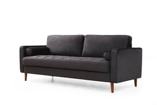 Трехместный диван Kalune Design Rome, черный цена и информация | Диваны | hansapost.ee