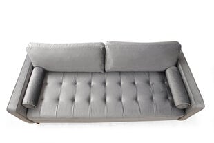 Трехместный диван Kalune Design Rome, светло-серый цена и информация | Диваны | hansapost.ee