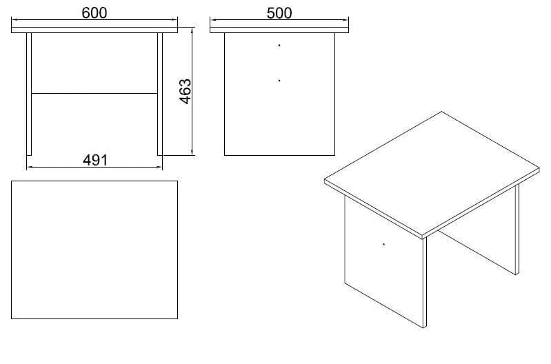 Diivanilaud Kalune Design Vario B, pruun/tumehall hind ja info | Diivanilauad | hansapost.ee