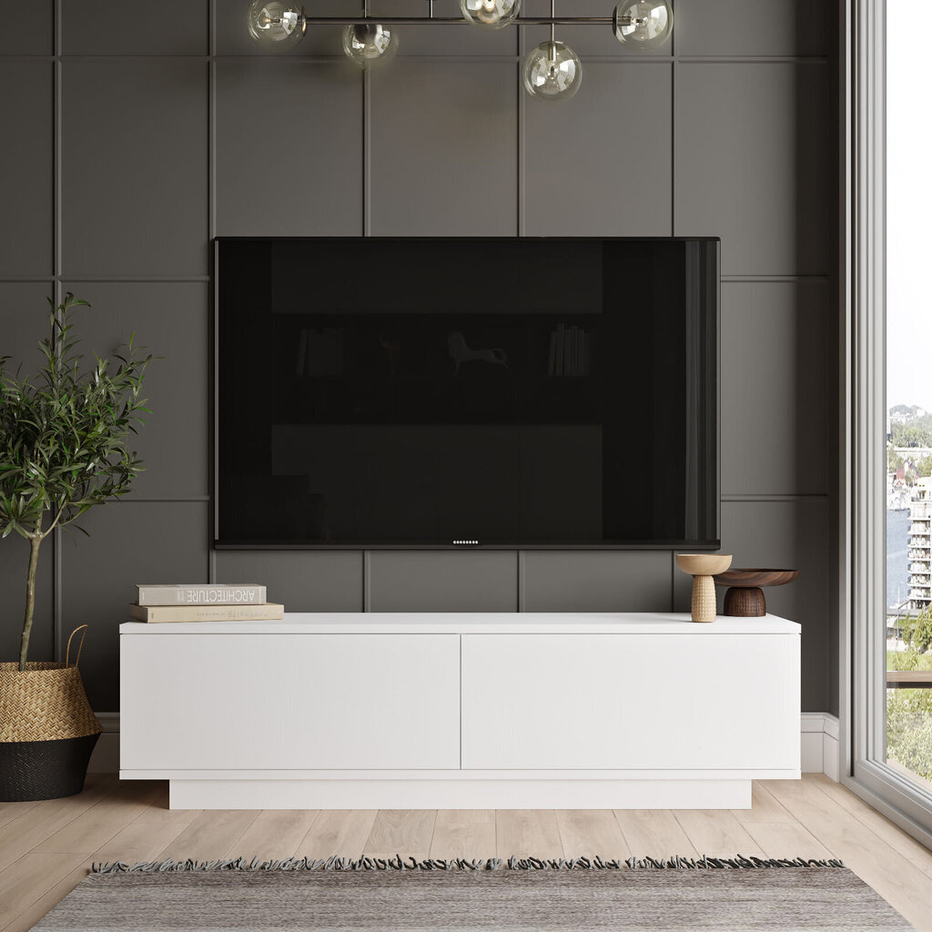 TV-laud Kalune Design FN1, valge цена и информация | Televiisori alused | hansapost.ee