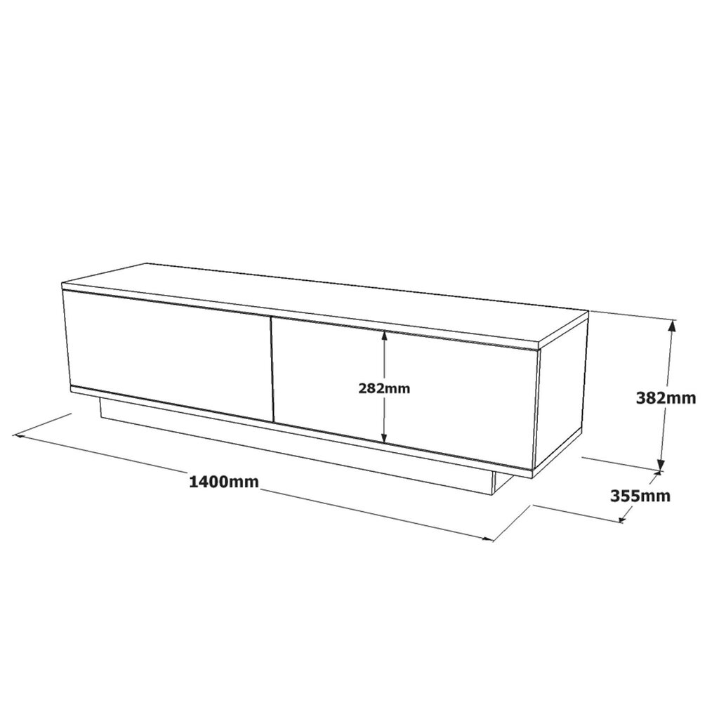 TV-laud Kalune Design FN1, valge hind ja info | Televiisori alused | hansapost.ee