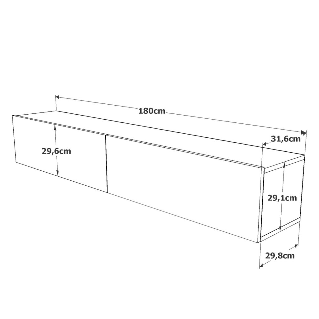 TV-laud Kalune Design FR8, pruun/valge hind ja info | Televiisori alused | hansapost.ee