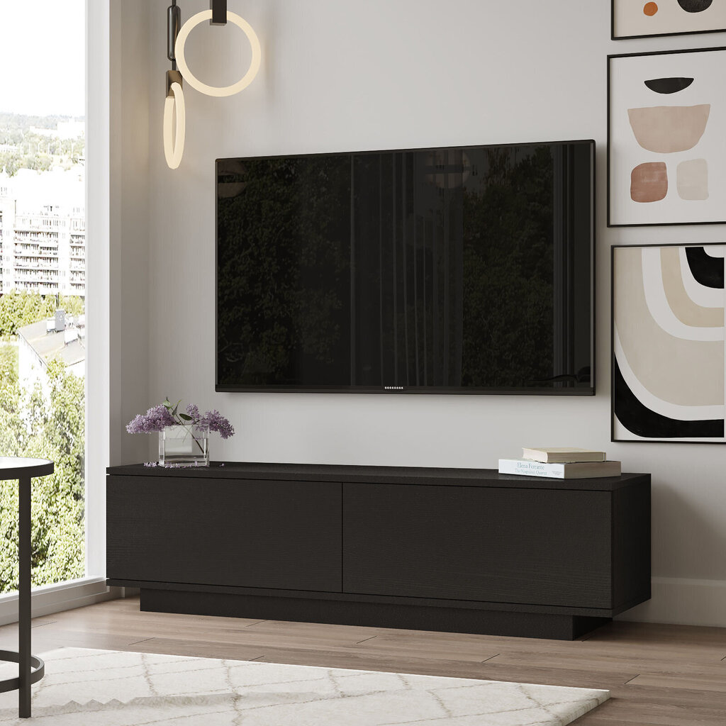 TV-laud Kalune Design FN1, must цена и информация | Televiisori alused | hansapost.ee
