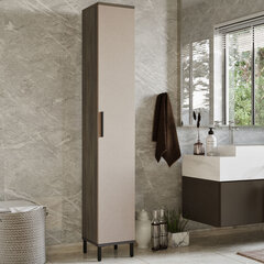 Высокий шкаф для ванны Kalune Design, коричневый цена и информация | Шкафчики для ванной | hansapost.ee