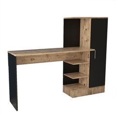 Письменный стол Kalune Design CT2, коричневый/черный цена и информация | Компьютерные, письменные столы | hansapost.ee