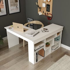 Письменный стол Kalune Design CT5, белый цена и информация | Компьютерные, письменные столы | hansapost.ee