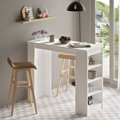 Стол барный Kalune Design ST1, белый цена и информация | Кухонные и обеденные столы | hansapost.ee