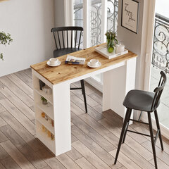 Baarilaud Kalune Design ST1, pruun/valge цена и информация | Кухонные и обеденные столы | hansapost.ee