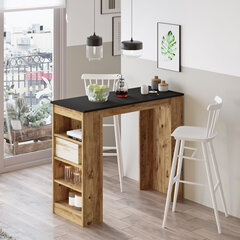 Baarilaud Kalune Design ST1, pruun/must цена и информация | Кухонные и обеденные столы | hansapost.ee