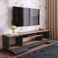 TV-laud Kalune Design FR7, pruun/hall цена и информация | Televiisori alused | hansapost.ee