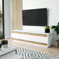 TV-laud Kalune Design FR4, pruun/valge hind ja info | Televiisori alused | hansapost.ee