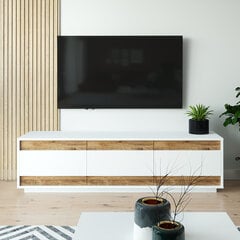 TV-laud Kalune Design FR4, pruun/valge цена и информация | Тумбы под телевизор | hansapost.ee