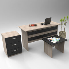 Комплект мебели Kalune Design VO9, коричневый/черный цена и информация | Компьютерные, письменные столы | hansapost.ee