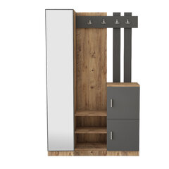 Комплект мебели для прихожей Kalune Design DD7, коричневый/серый цена и информация | Комплекты в прихожую | hansapost.ee