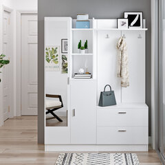 Набор мебели для прихожей Kalune Design DD5, белый цена и информация | Комплекты в прихожую | hansapost.ee