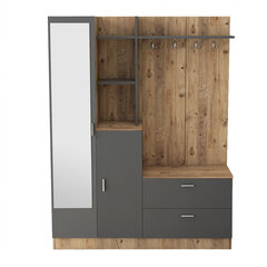Комплект мебели для прихожей Kalune Design DD5, коричневый/серый цена и информация | Комплекты в прихожую | hansapost.ee