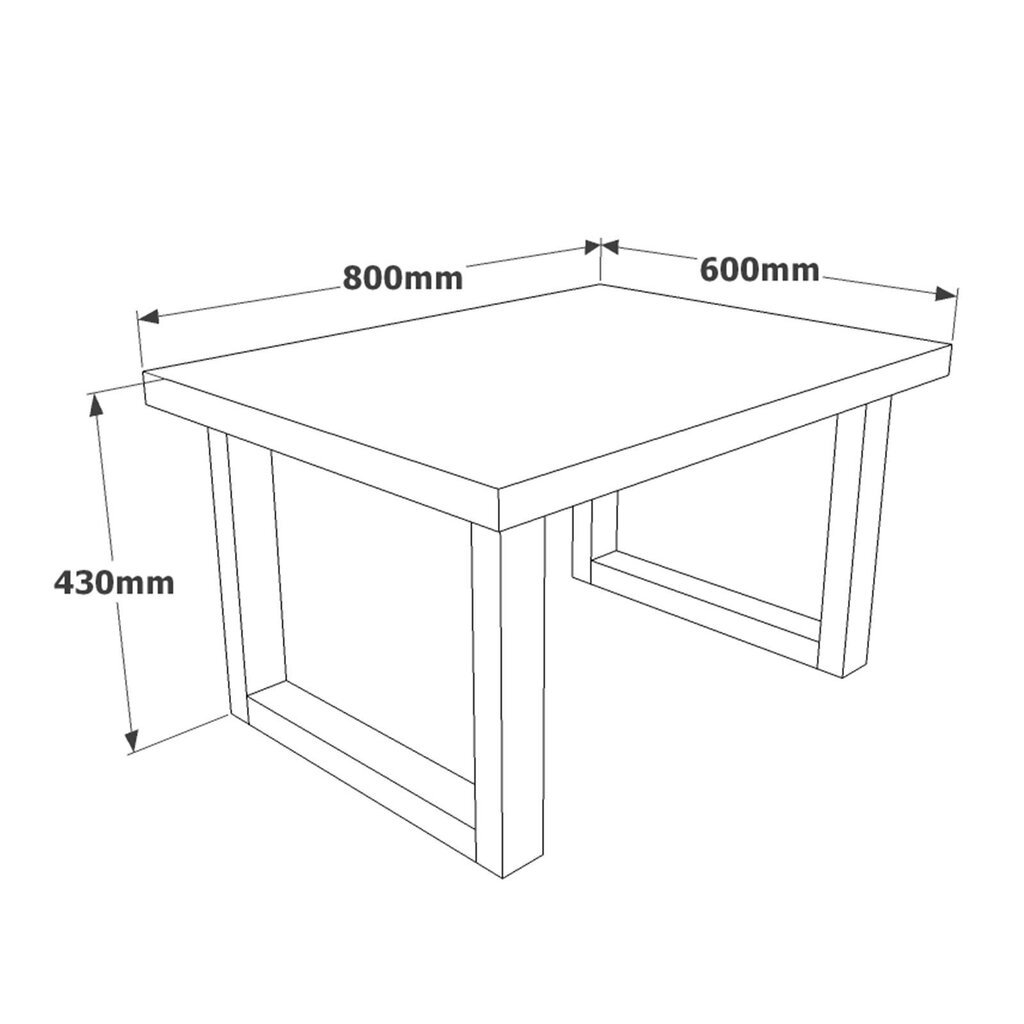 Kirjutuslaua ja diivanilaua komplekt Kalune Design MN07, pruun hind ja info | Arvutilauad, kirjutuslauad | hansapost.ee