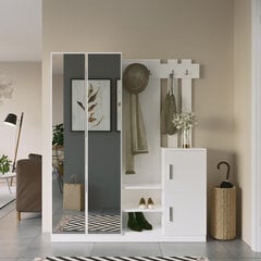 Набор мебели для прихожей Kalune Design DD8, белый цена и информация | Комплекты в прихожую | hansapost.ee