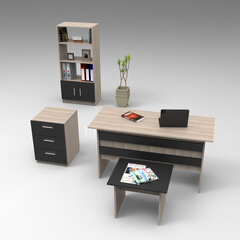 Набор мебели Kalune Design VO11, коричневый/черный цена и информация | Детские письменные столы | hansapost.ee